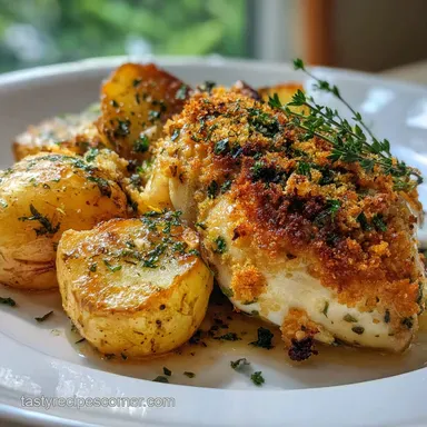 Bake Potatoes and Chicken: Garlic Parm Sheet Pan Recipe