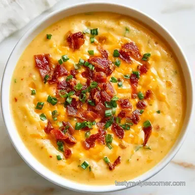 Slow Cooker Potato Soup for 8 Servings Recipe Card