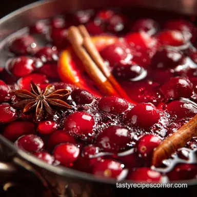 Christmas Punch: The Festive Ruby Red Spiced Cranberry Recipe