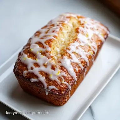 Lemon Loaf Cake in 70 Minutes with Zesty Glaze Recipe Card