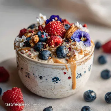 Steel Cut Overnight Oats: Overnight Prep Recipe Card