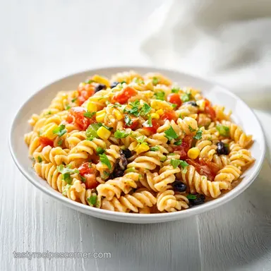 Taco Rotini Pasta Salad Recipe for 10 Servings