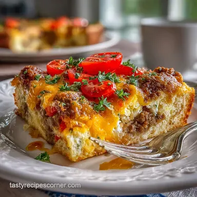 Tasty Crescent Roll Breakfast Casserole for 8