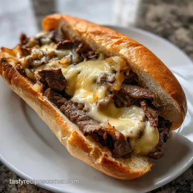 Philly Cheesesteak: The Ultimate Recipe with Creamy Whiz Recipe Card