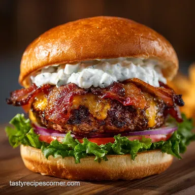 Crack Burger Recipe: The Ultimate Bacon-Ranch Smash Burger Recipe Card