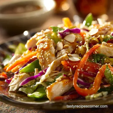 Chinese Chicken Salad: Ultimate Recipe with Sesame-Ginger Dressing Recipe Card