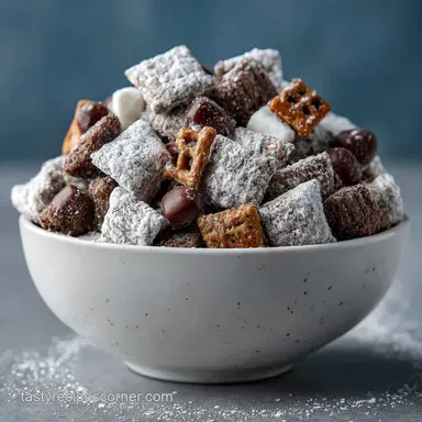 Muddy Buddies: Classic Puppy Chow Recipe Made Easy Recipe Card