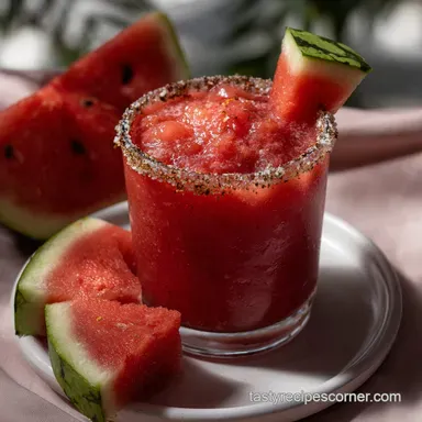 Watermelon Margarita Recipe: Easy Refreshing Summer Sipper Recipe Card