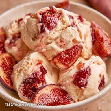 Vanilla Fig Ice Cream with Honey Recipe Card