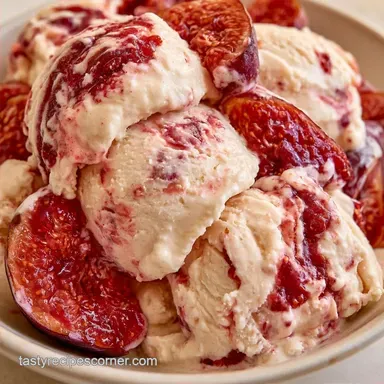 Vanilla Fig Ice Cream with Honey