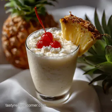 Virgin Pina Colada Recipe: Ultra Creamy Mocktail Recipe Card