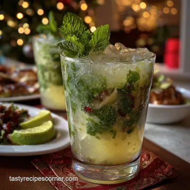 White Christmas Mojitos: Creamy Coconut & Mint Recipe Card