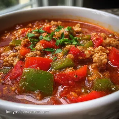 Turkey Chili with Bell Peppers in 40 Minutes