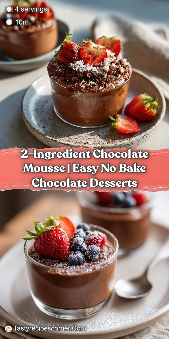 A tantalizing close-up of silky chocolate mousse with a glossy, reflective surface, hinting at richness.