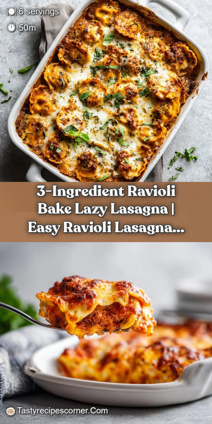 Close-up of golden-brown, bubbling cheese topping a forkful of tender ravioli coated in vibrant marinara.