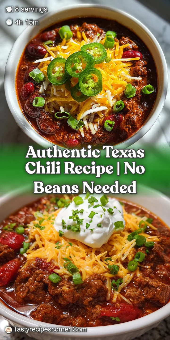 A close-up shot of hearty chili, steam rising, showcasing the blend of chilis, spices and chunks of flavorful browned beef.