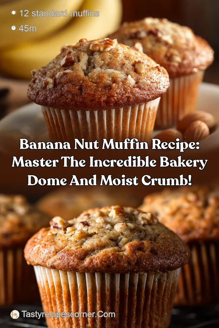 Banana Nut Muffin Recipe: Master the Incredible Bakery Dome and Moist Crumb!