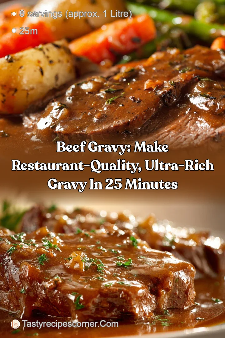 Beef Gravy: Make Restaurant-Quality Ultra-Rich Gravy in 25 Minutes