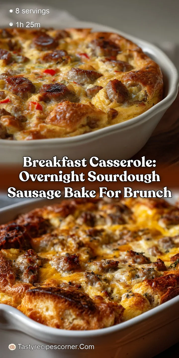 Breakfast Casserole: Overnight Sourdough Sausage Bake for Brunch