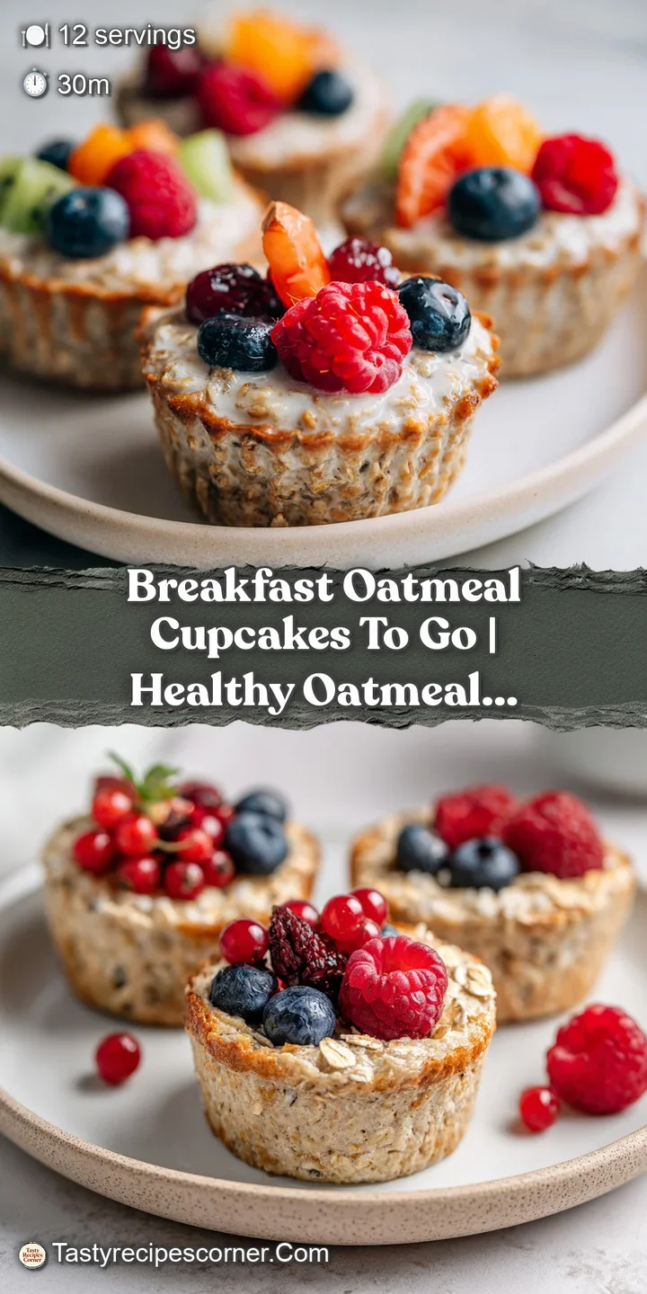 Close-up of a tender oatmeal cupcake, revealing its moist, crumbly texture with visible oats and a sweet glaze.