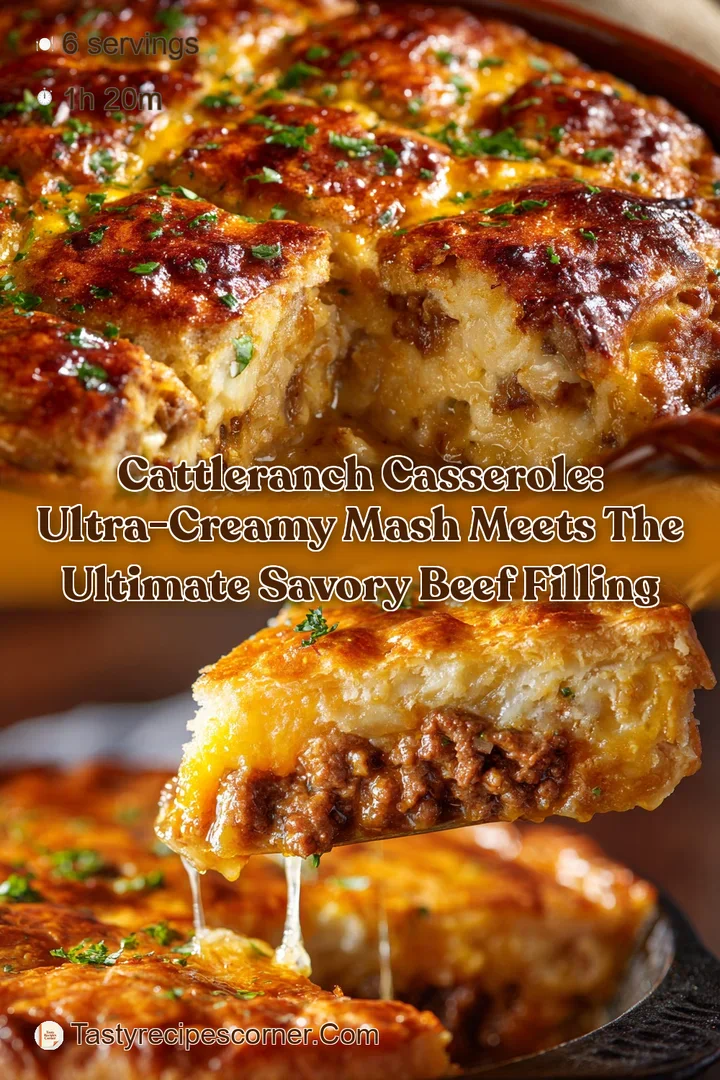 CattleRanch Casserole: Ultra-Creamy Mash meets the Ultimate Savory Beef Filling