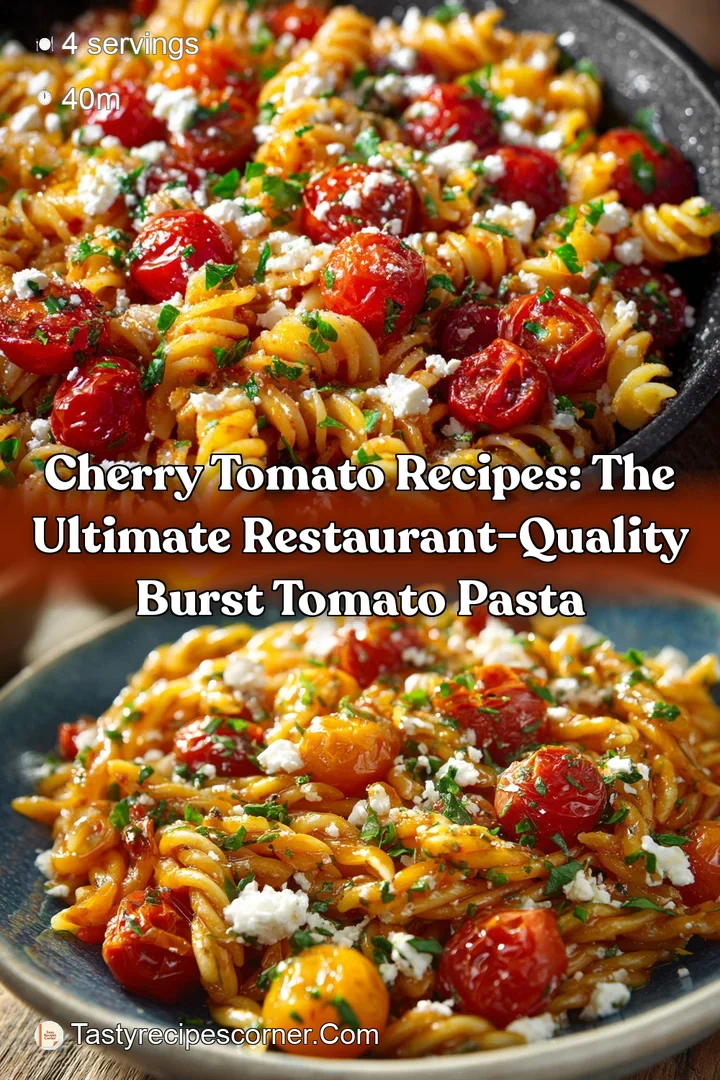 Cherry Tomato Recipes: The Ultimate Restaurant-Quality Burst Tomato Pasta