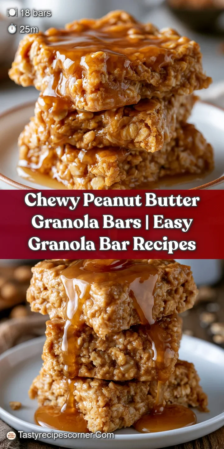 Close-up of a dense, honey-glazed oat bar showing a chewy texture and glistening bits of roasted peanuts.