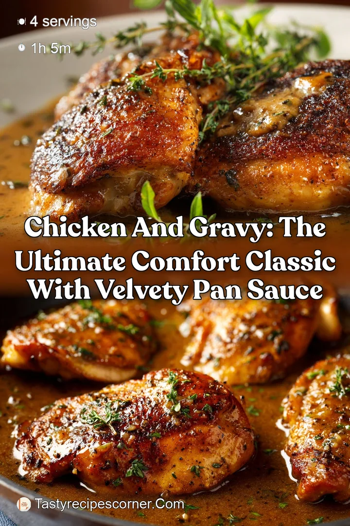 Chicken and Gravy: The Ultimate Comfort Classic with Velvety Pan Sauce