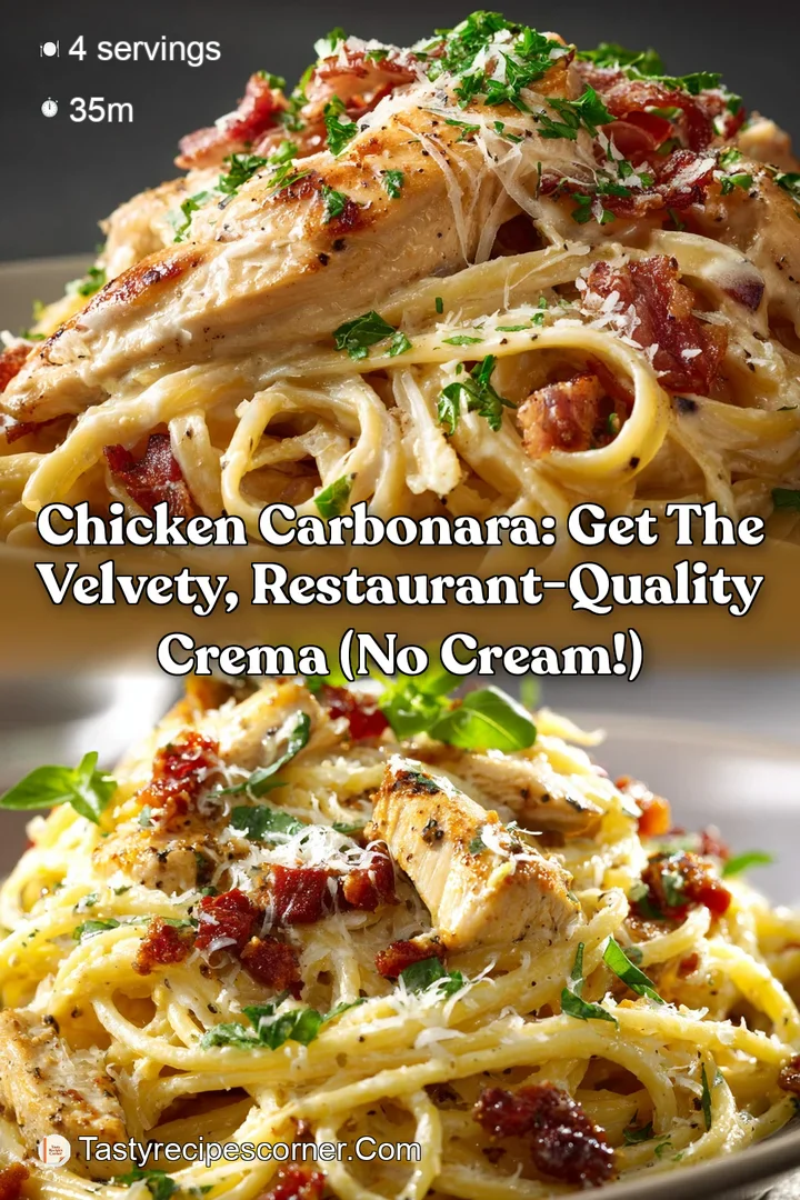 Chicken Carbonara: Get the Velvety Restaurant-Quality Crema (No Cream!)