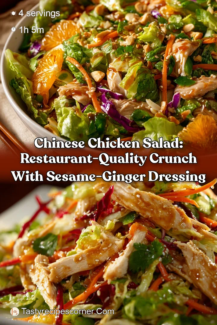 Chinese Chicken Salad: Restaurant-Quality Crunch with Sesame-Ginger Dressing