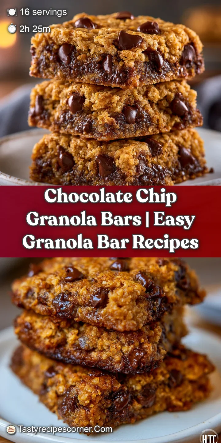 Close-up of a sticky oat bar showing melted chocolate pockets and toasted grains with a soft, chewy texture.