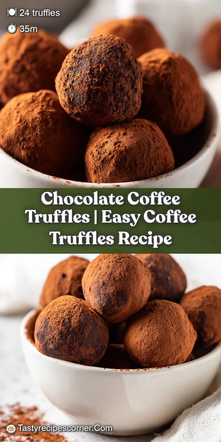 Macro shot of a matte cocoa-dusted chocolate bite revealing a smooth, creamy center and a single coffee bean.