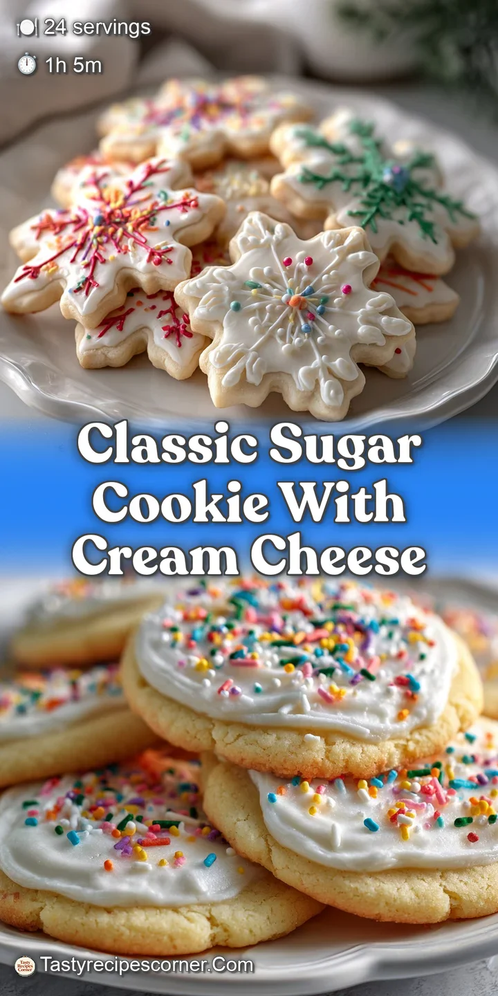 Close-up of a sugar cookie's creamy, swirled frosting, speckled with candy sprinkles. The soft color palette evokes a sens...