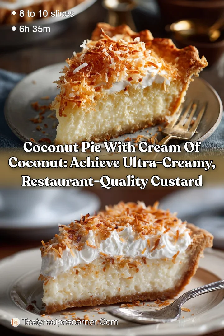 Coconut Pie with Cream of Coconut: Achieve Ultra-Creamy Restaurant-Quality Custard