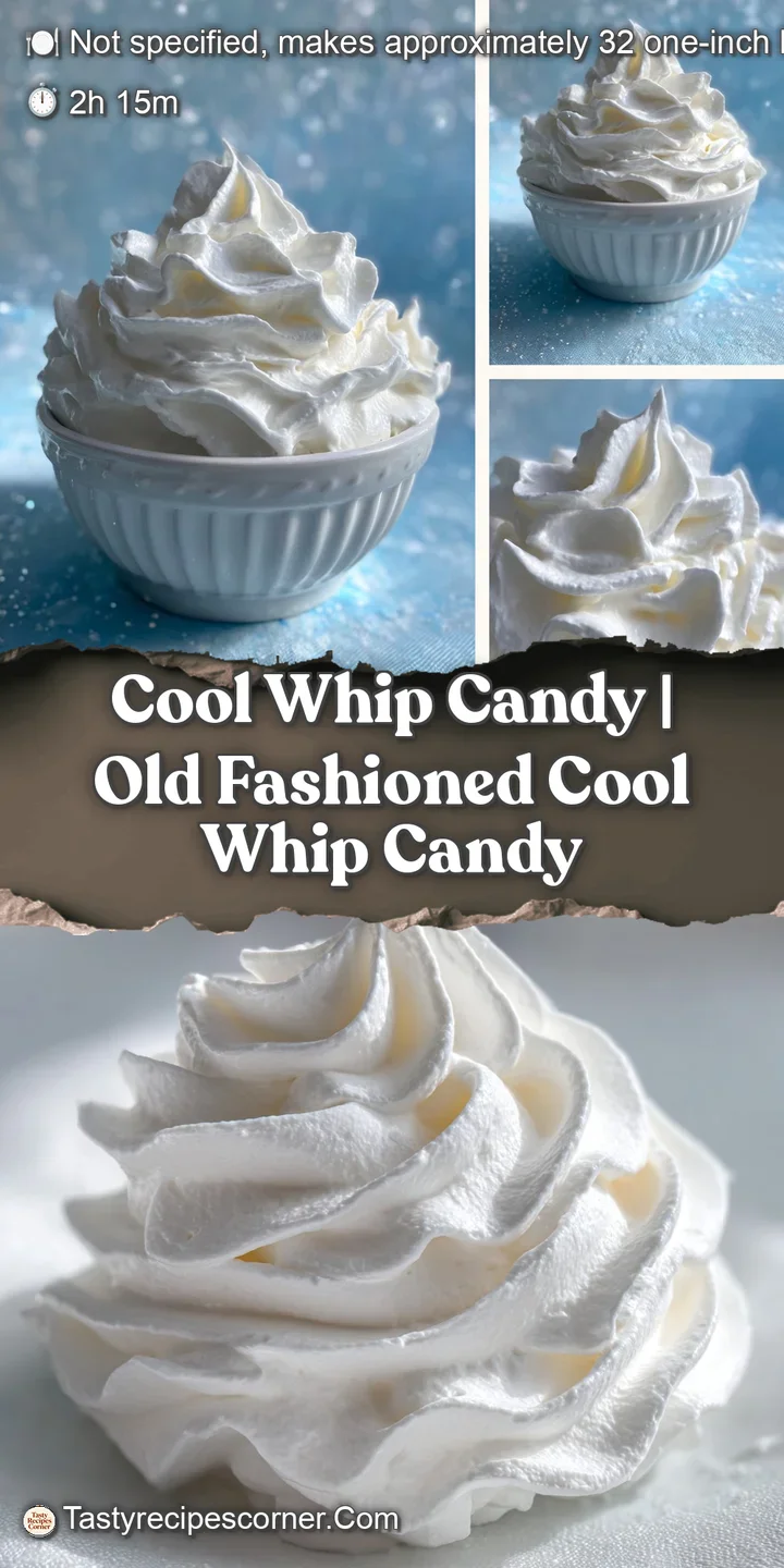 Close-up of the Cool Whip Candy emphasizing soft, airy, pastel layers with a light, melt-in-your-mouth texture.