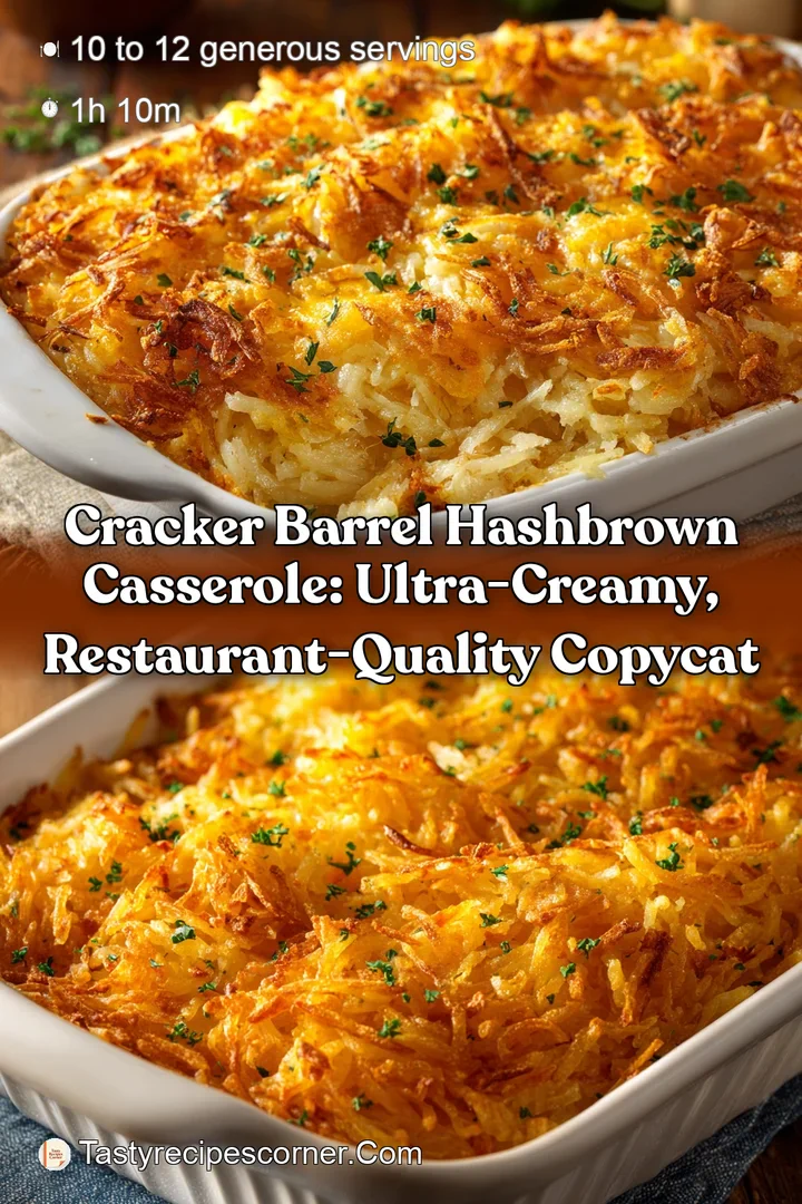 Cracker Barrel Hashbrown Casserole: Ultra-Creamy Restaurant-Quality Copycat