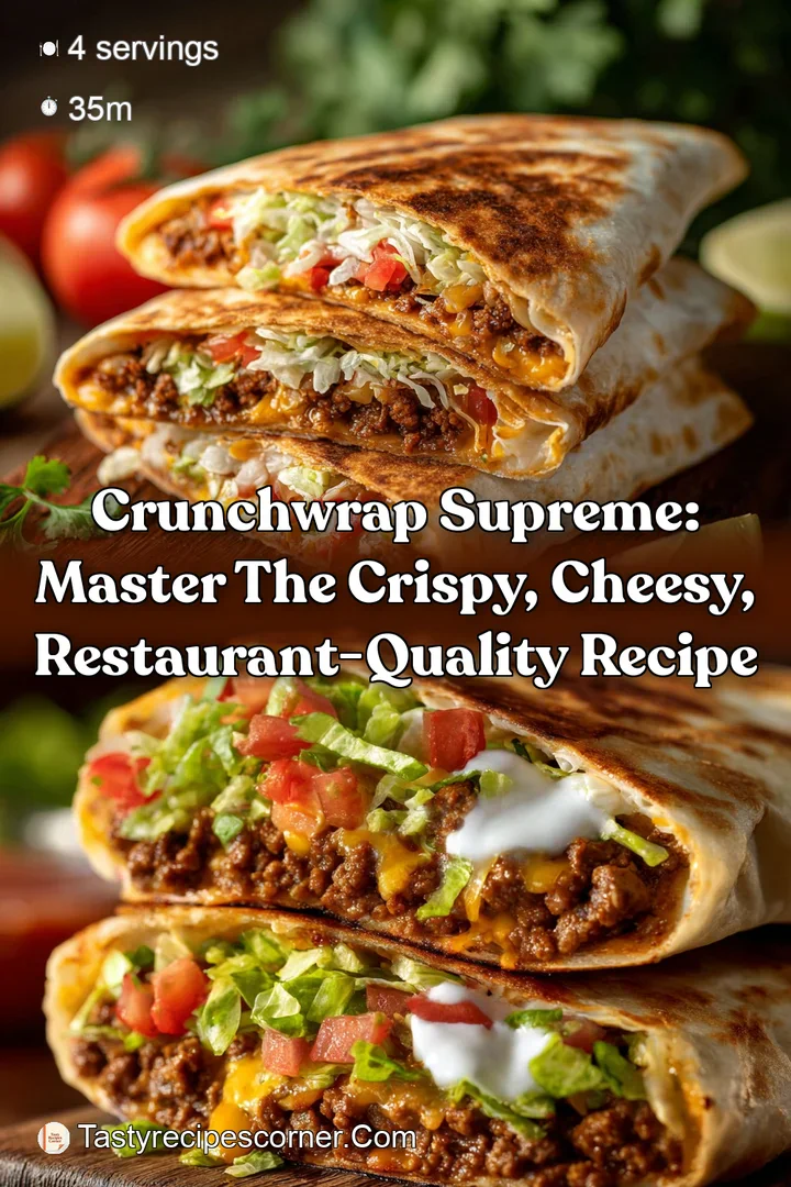 Crunchwrap Supreme: Master the Crispy Cheesy Restaurant-Quality Recipe