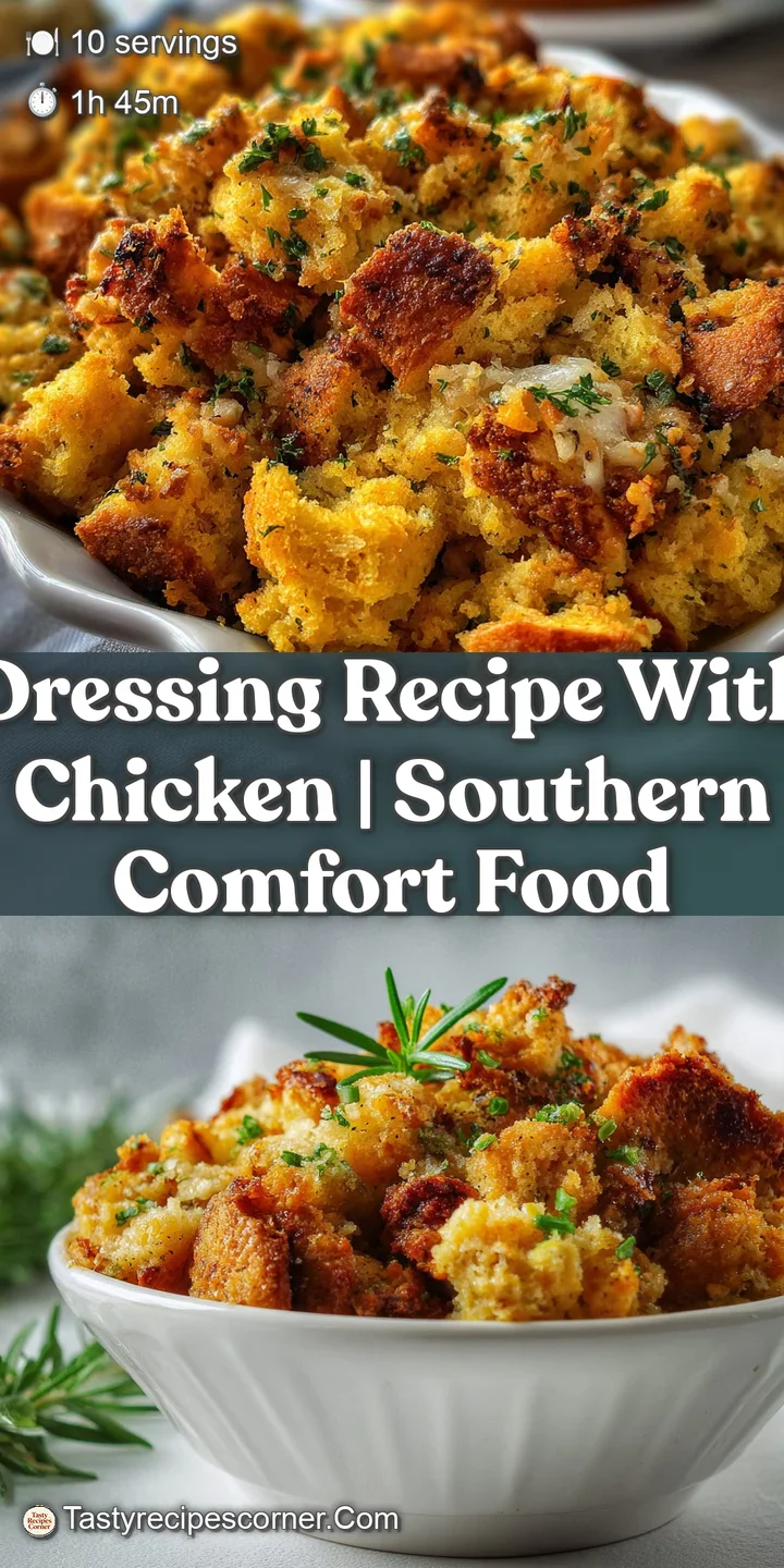 Close-up shows the velvety texture of the custard, clinging to moist chicken pieces. Fresh herbs add bright color and fres...