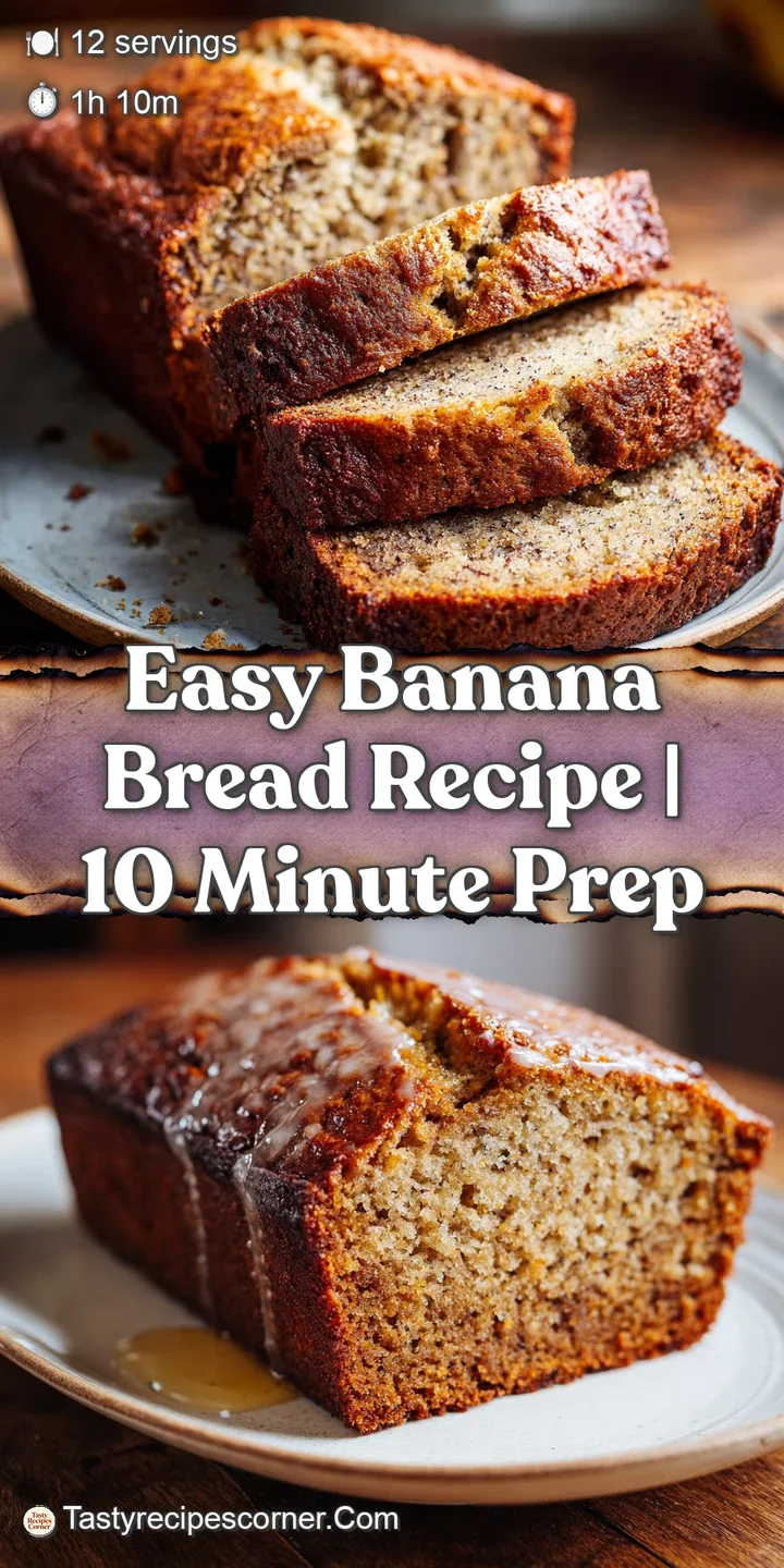 Close-up of banana bread, highlighting the moist crumb texture and specks of banana, warm and comforting, ready to eat.