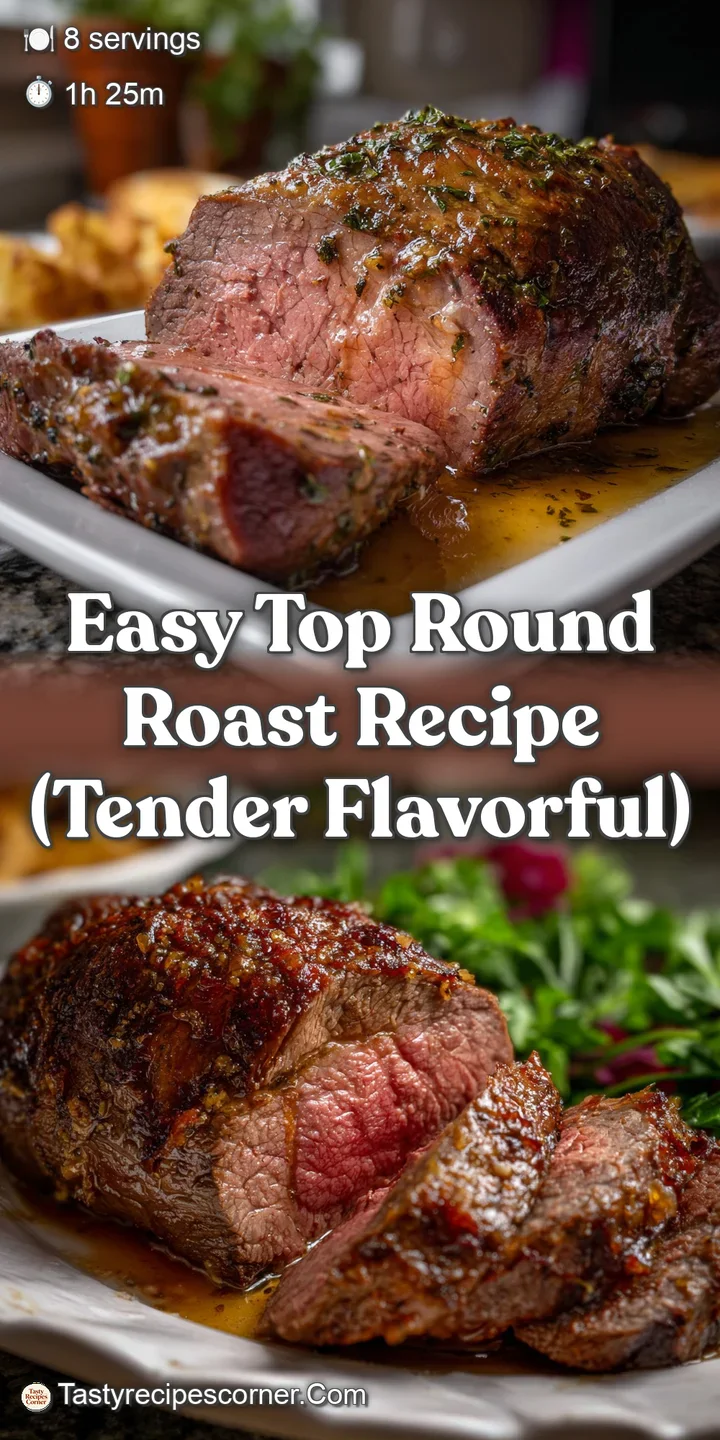 Easy Top Round Roast Recipe (Tender Flavorful)