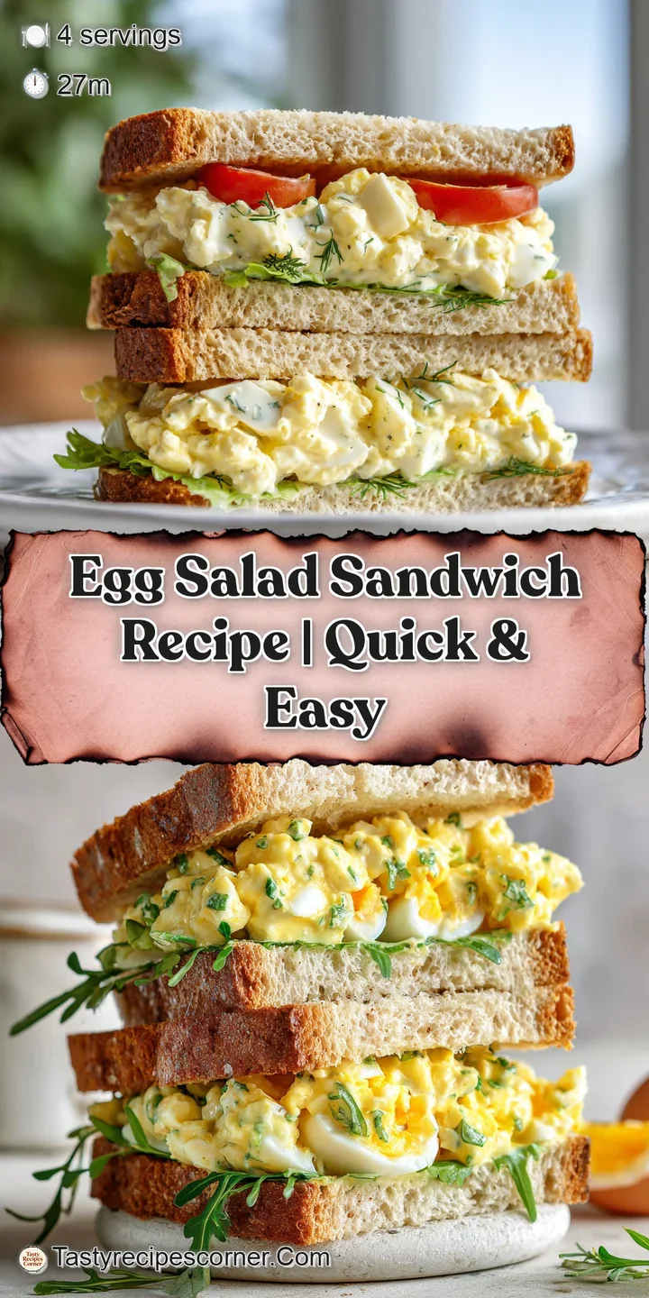 Close-up of creamy egg salad filling spilling from toasted bread; a textured, inviting look at a simple sandwich.
