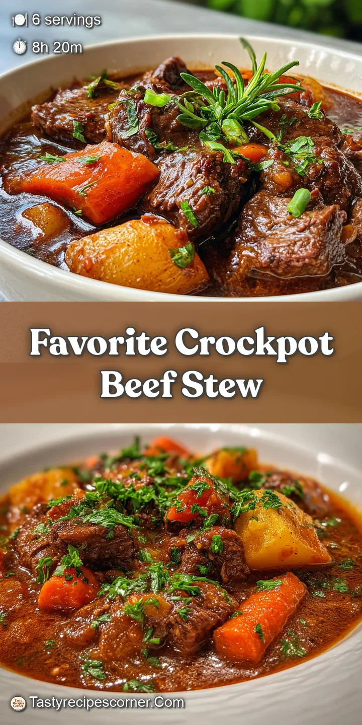 Close-up of a spoonful of beef stew showing tender beef, soft potatoes, and a thick, savory gravy with flecks of herbs.