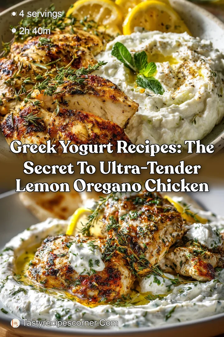 Greek Yogurt Recipes: The Secret to Ultra-Tender Lemon Oregano Chicken