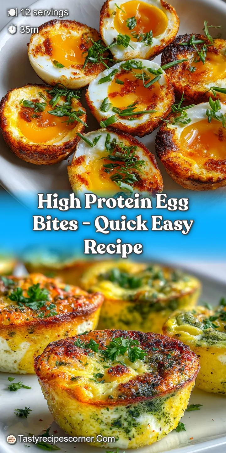 Close-up of a creamy, pale-yellow egg bite, dotted with herbs and flecks of tomato, promising a savory, protein-packed bite.