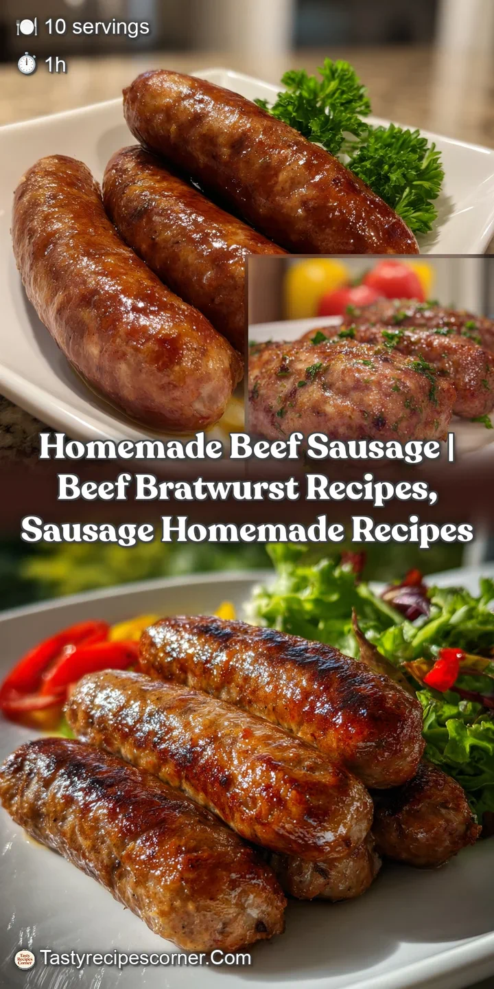Homemade Beef Sausage | Beef Bratwurst Recipes Sausage Homemade Recipes