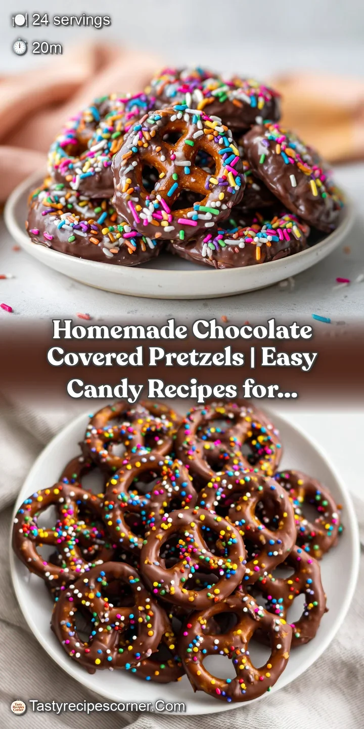 Close-up reveals the smooth, deep chocolate sheen contrasting with the textured pretzel salt crystals.