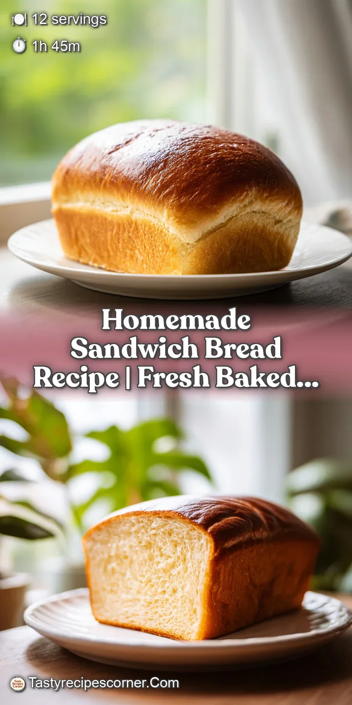 Close-up view of a perfectly baked, golden-hued sandwich bread slice, showcasing its light, airy texture.