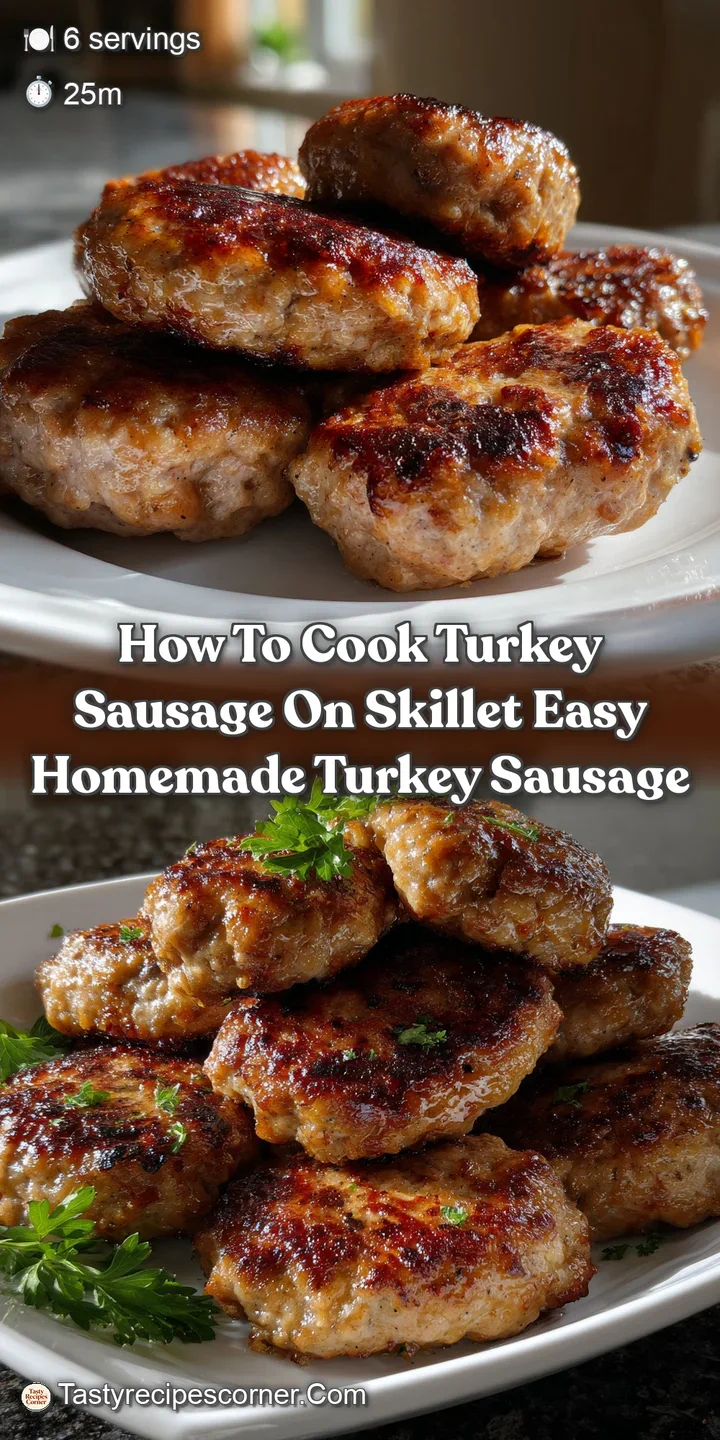 How To Cook Turkey Sausage On Skillet Easy Homemade Turkey Sausage