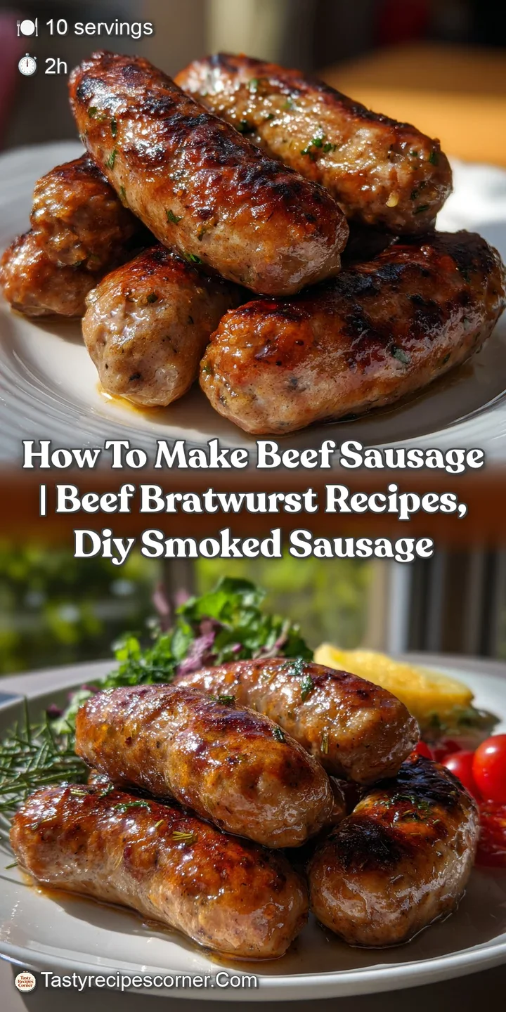 how to make beef sausage | Beef Bratwurst Recipes Diy Smoked Sausage