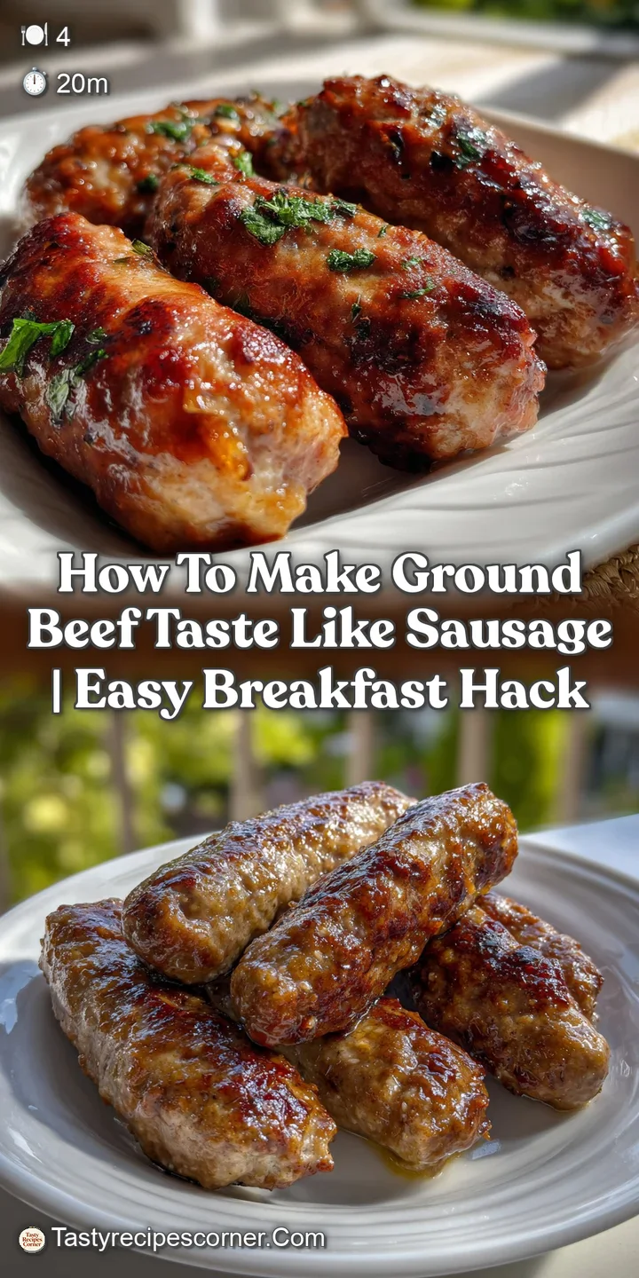 How To Make Ground Beef Taste Like Sausage | Easy Breakfast Hack
